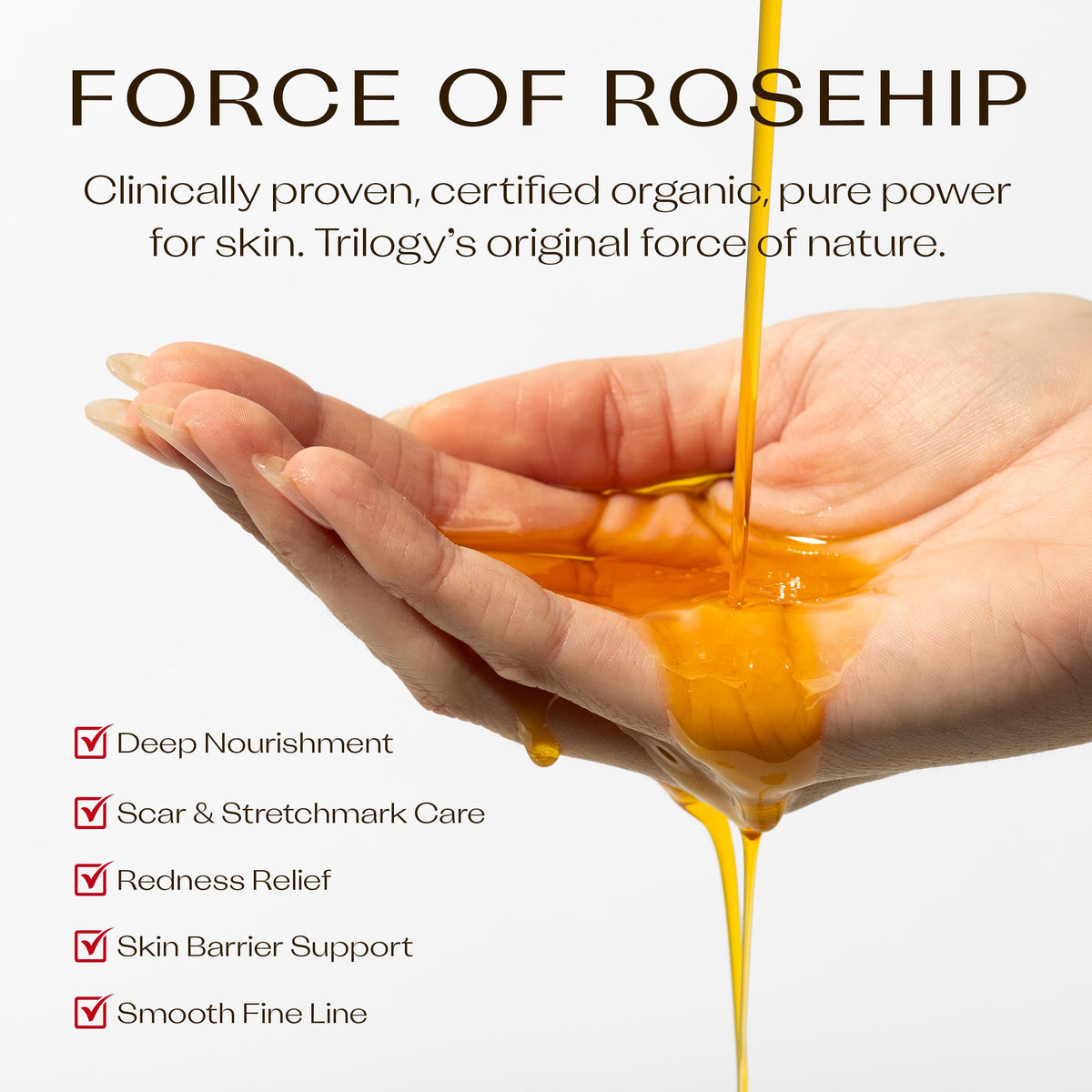 Trilogy Certified Organic Rosehip Oil Unisex, 1.52 Ounces