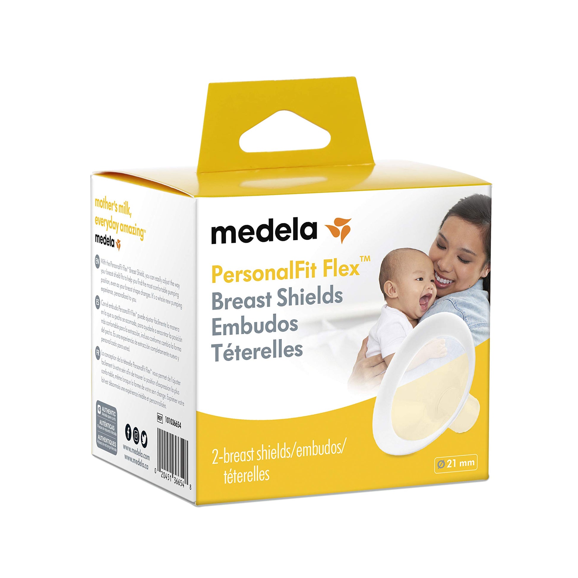 Embudo PersonalFit Flex Medela Talla Chica 21 mm Extractores de Leche