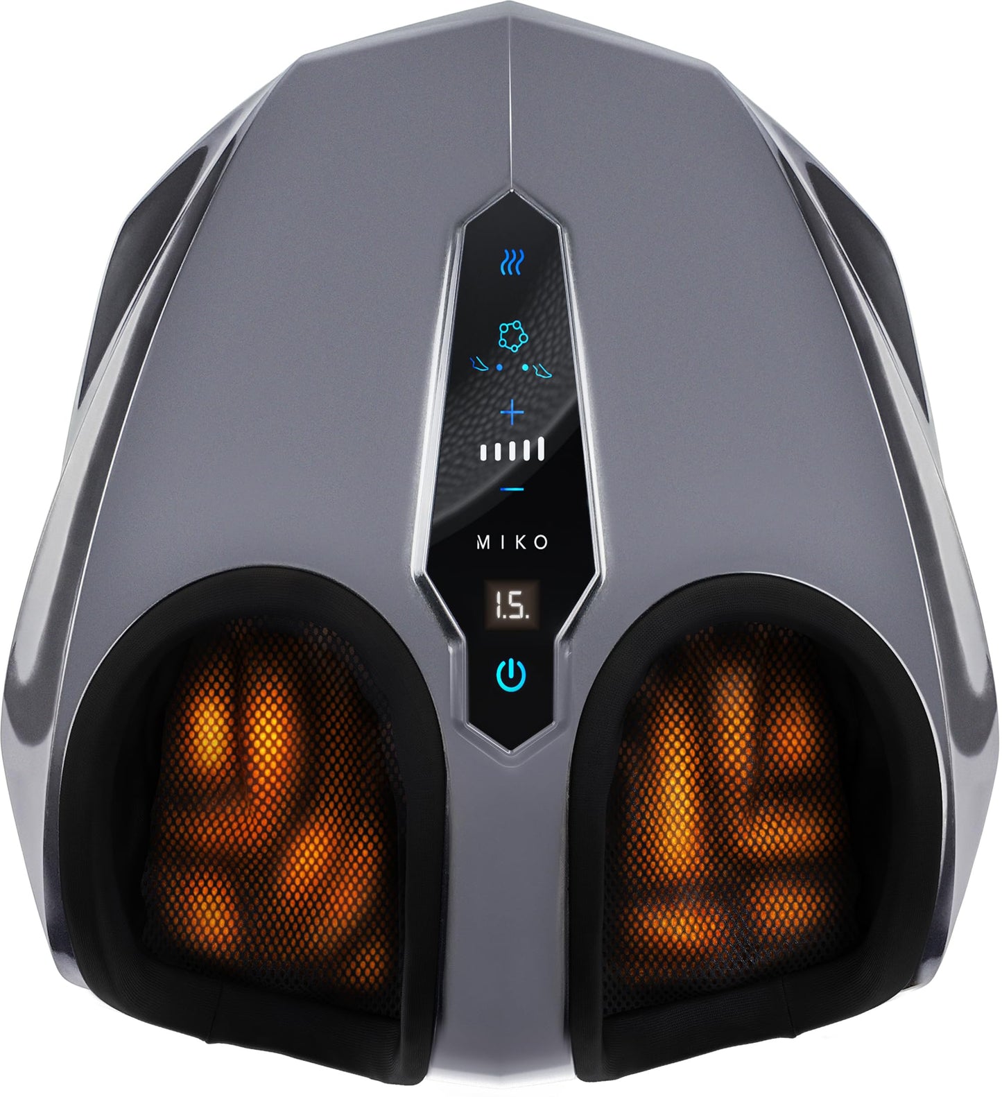 Máquina Masajeador de Pies MIKO Negro con Amasado Profundo, Compresión, Shiatsu y Calor para Hombre Talla 13