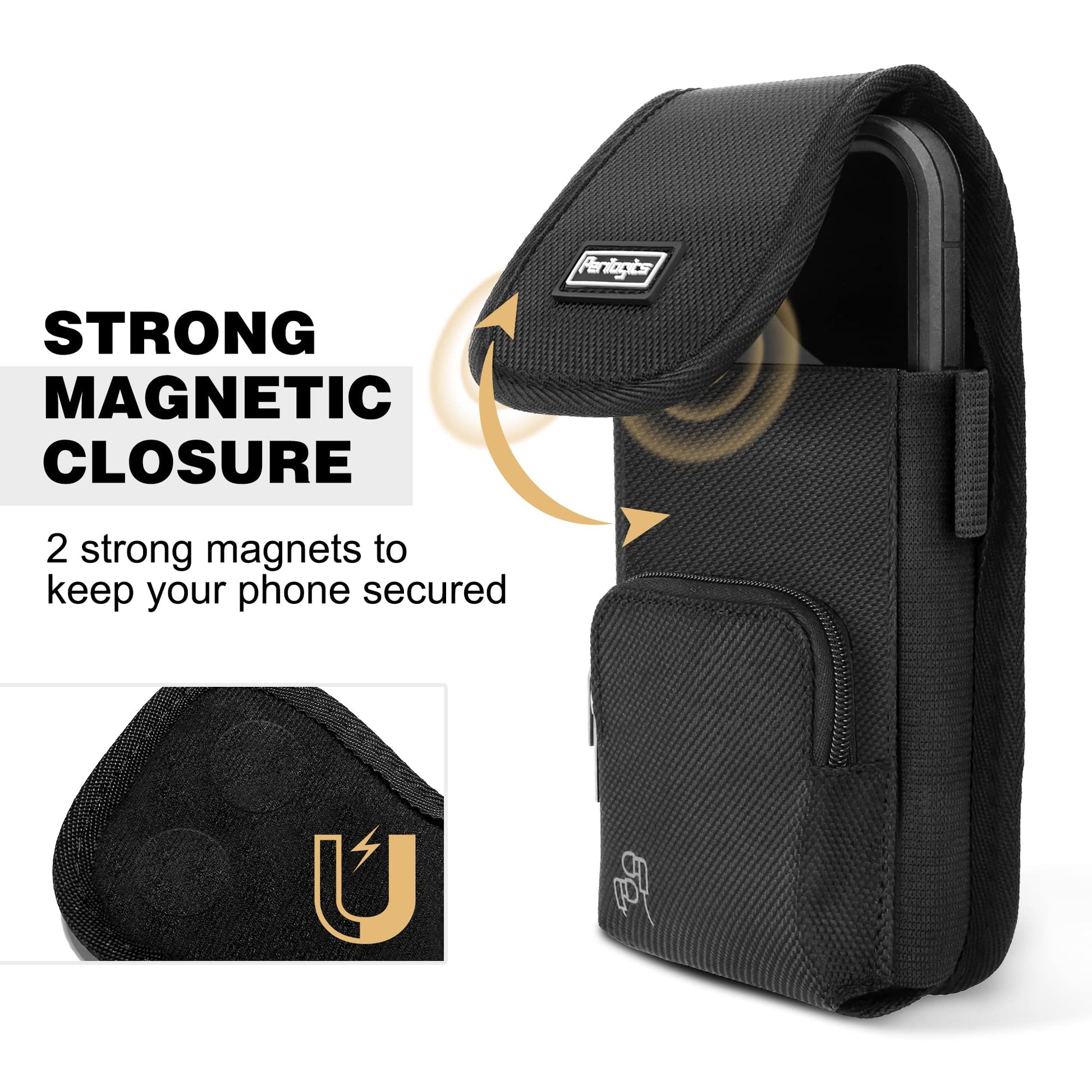 Funda para Teléfono Perilogics Magnética Almacenamiento con Cierre