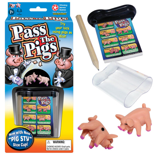 Juego de Dados Pass The Pigs Winning Moves Games USA para la Familia