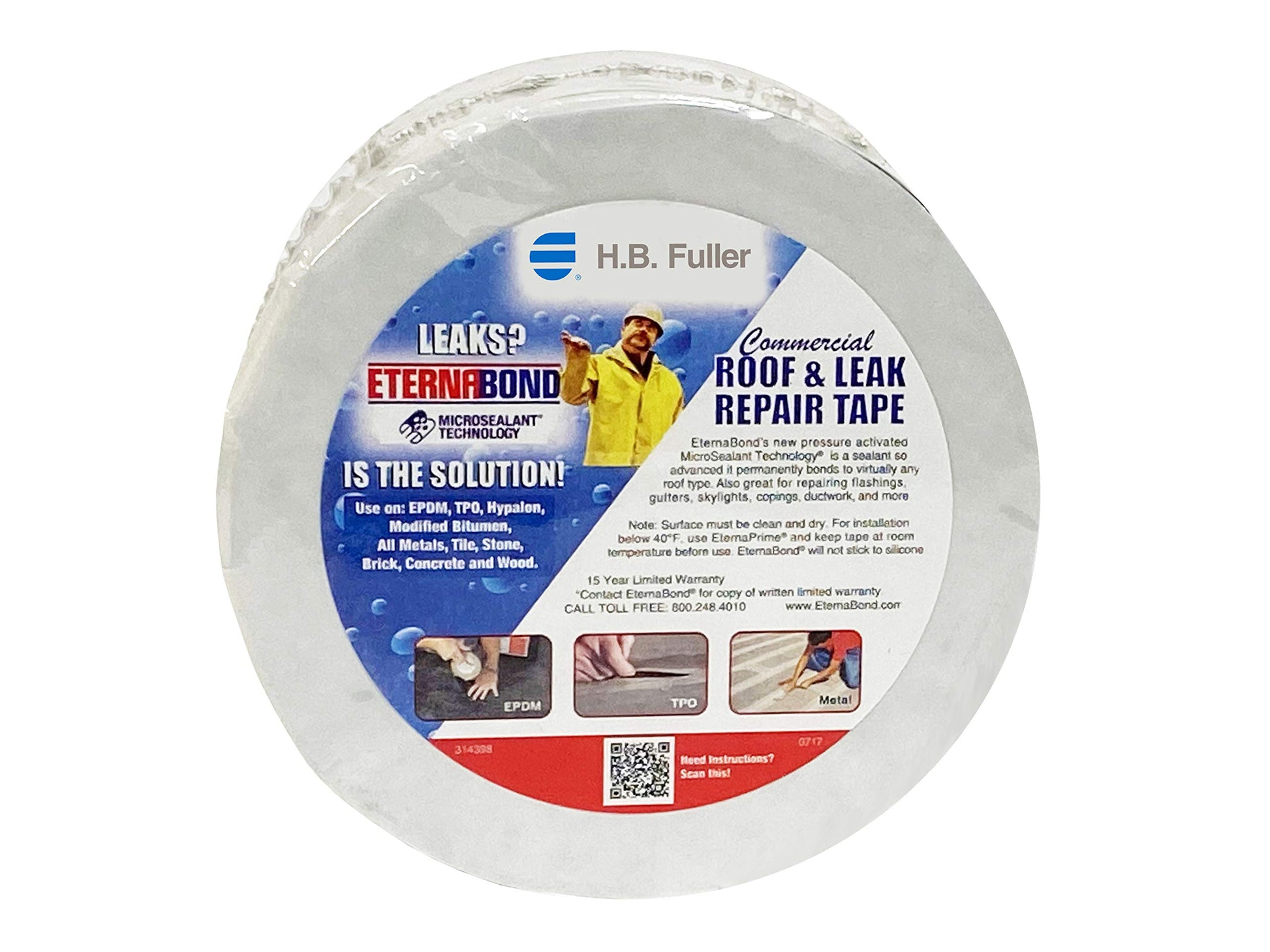 Sello de Techo EternaBond Negro 4 Pulgadas x 50 Pies