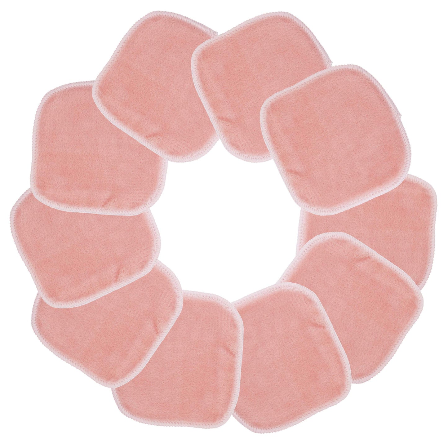 POLYTE Paño Desmaquillante Facial de Microfibra, 12.7x12.7 cm, 10 Pzas