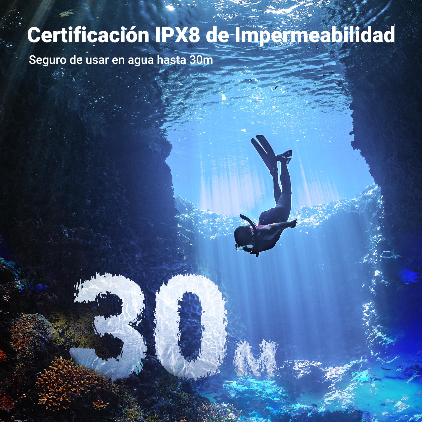 Funda Impermeable UGREEN Negro para Celular de hasta 7.2 Pulgadas