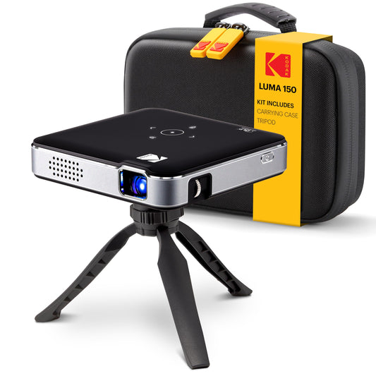 Mini Proyector Kodak Luma 150 Negro con Batería Recargable y Altavoz, HDMI, USB y microSD
