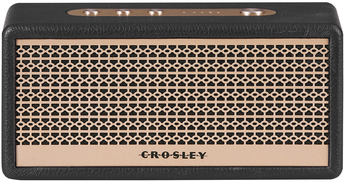 Crosley CR3113A-BK Montero - Altavoz Bluetooth Recargable portátil pequeño, Color Negro
