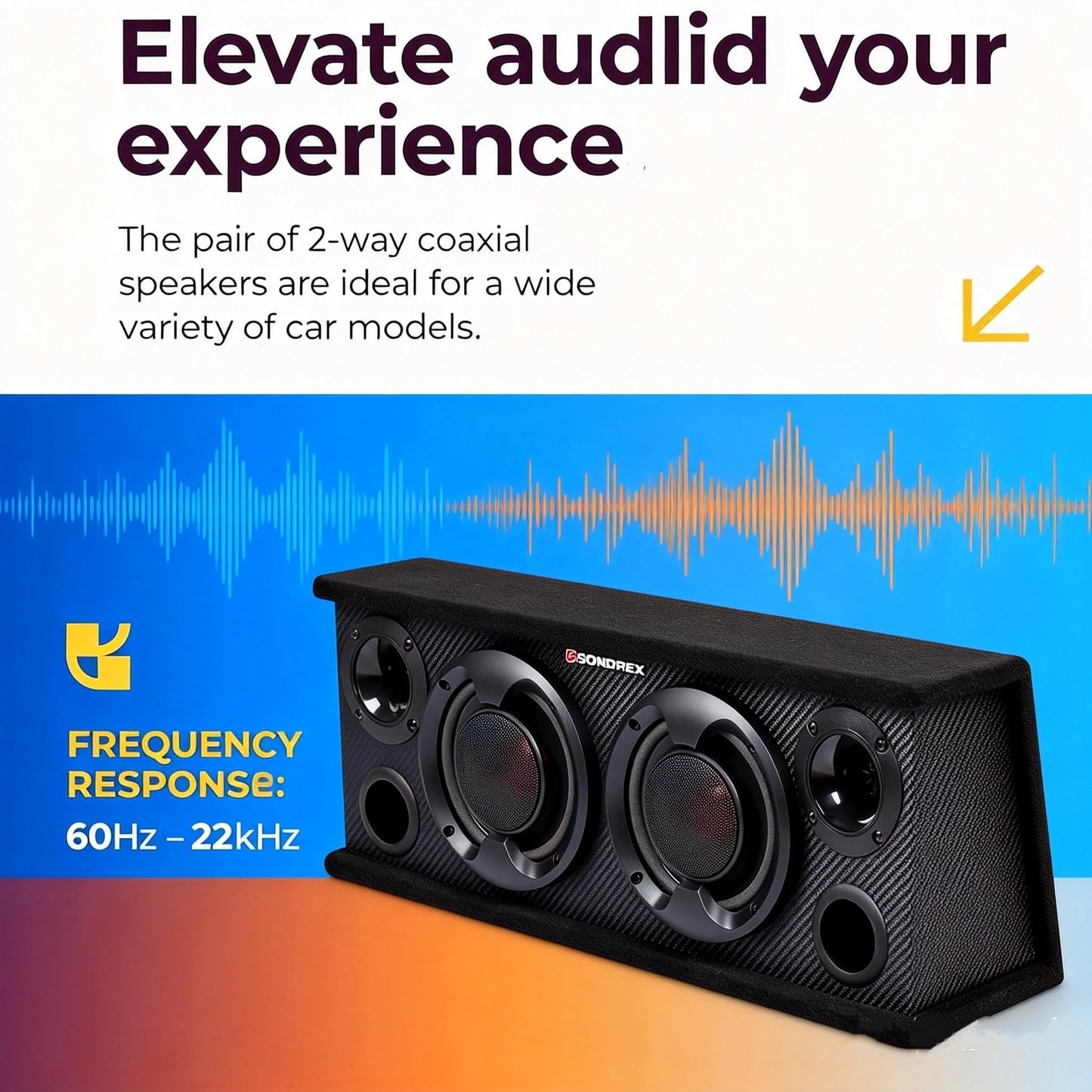 SONDPEX BB14065 Sistema de Altavoces de 2 vías de 400 W