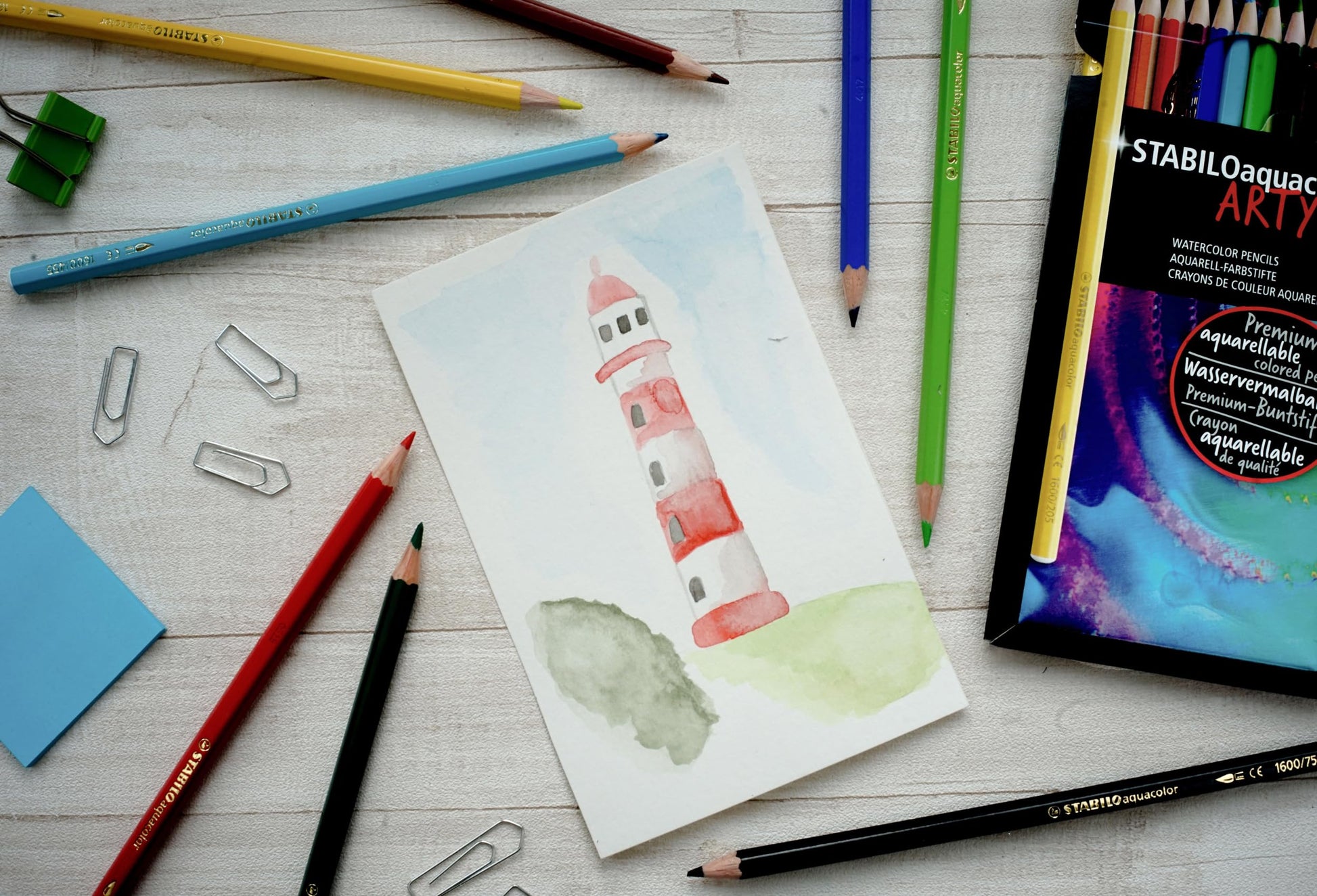 STABILO aquacolor ARTY - Estuche con 24 colores