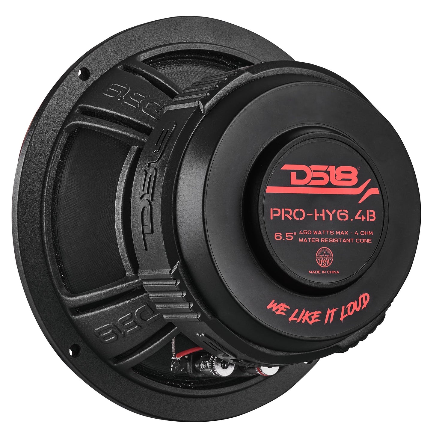 Altavoz de Audio para Coche DS18 Azul de Rango Medio con Bocina Integrada