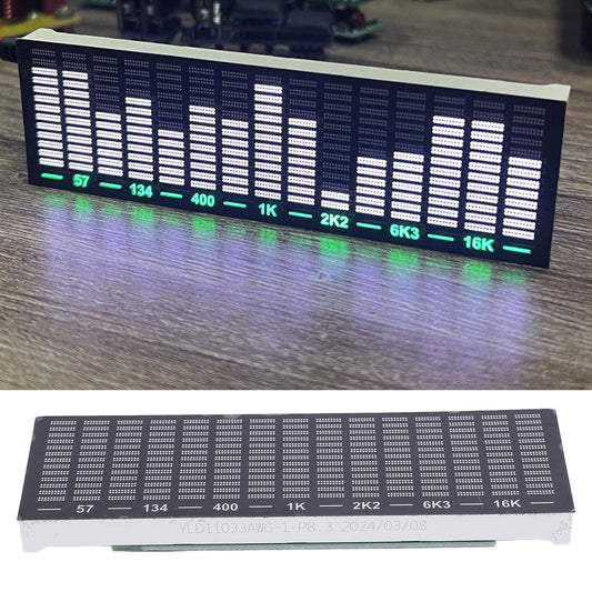 Pantalla Analizadora de Espectro Musical de 20 Hz - 25 KHz para Estudiantes adjunto: Pantalla de Espectro de Audio