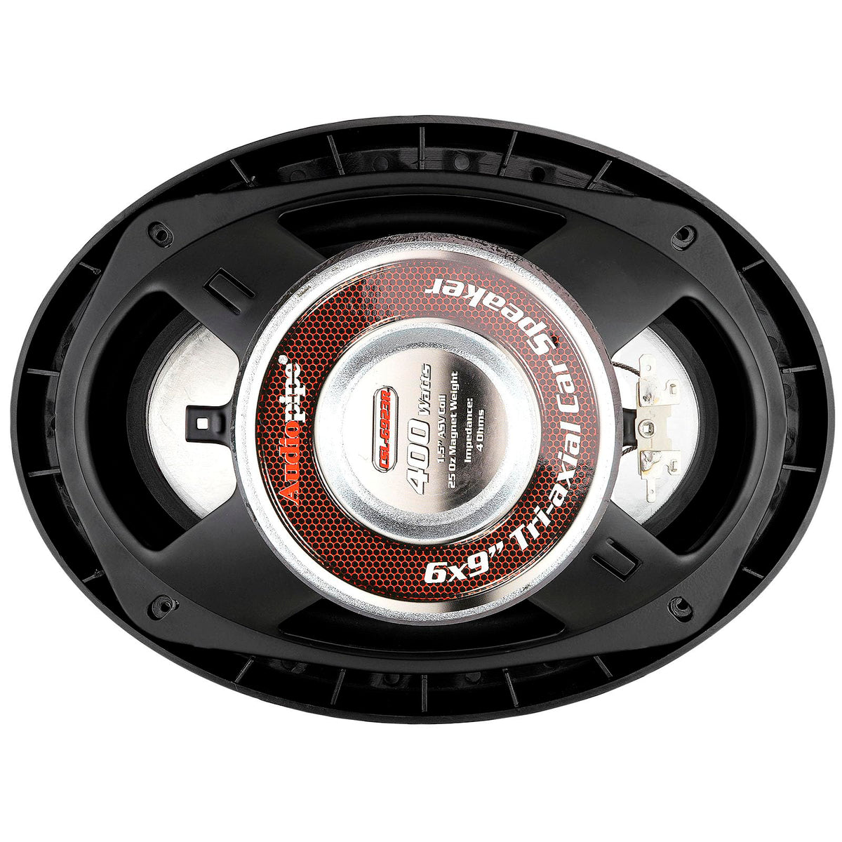 Altavoz Triaxial para Coche Audiopipe Negro Cono de Inyección 3 Vías 400 Vatios