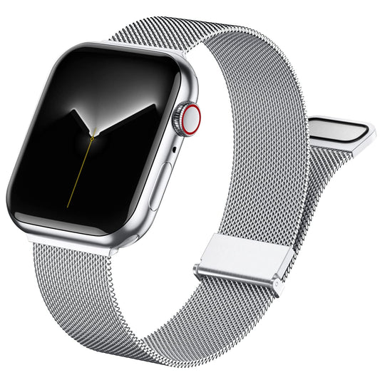 GEAK Compatible con Correa Apple Watch 38mm 40mm 41mm 42mm 44mm 45mm 49mm, Clásica Correa de Metal de Acero Inoxidable Compatible con iWatch Series 9 8 7 6 5 4 3 2 1/SE Ultra 2