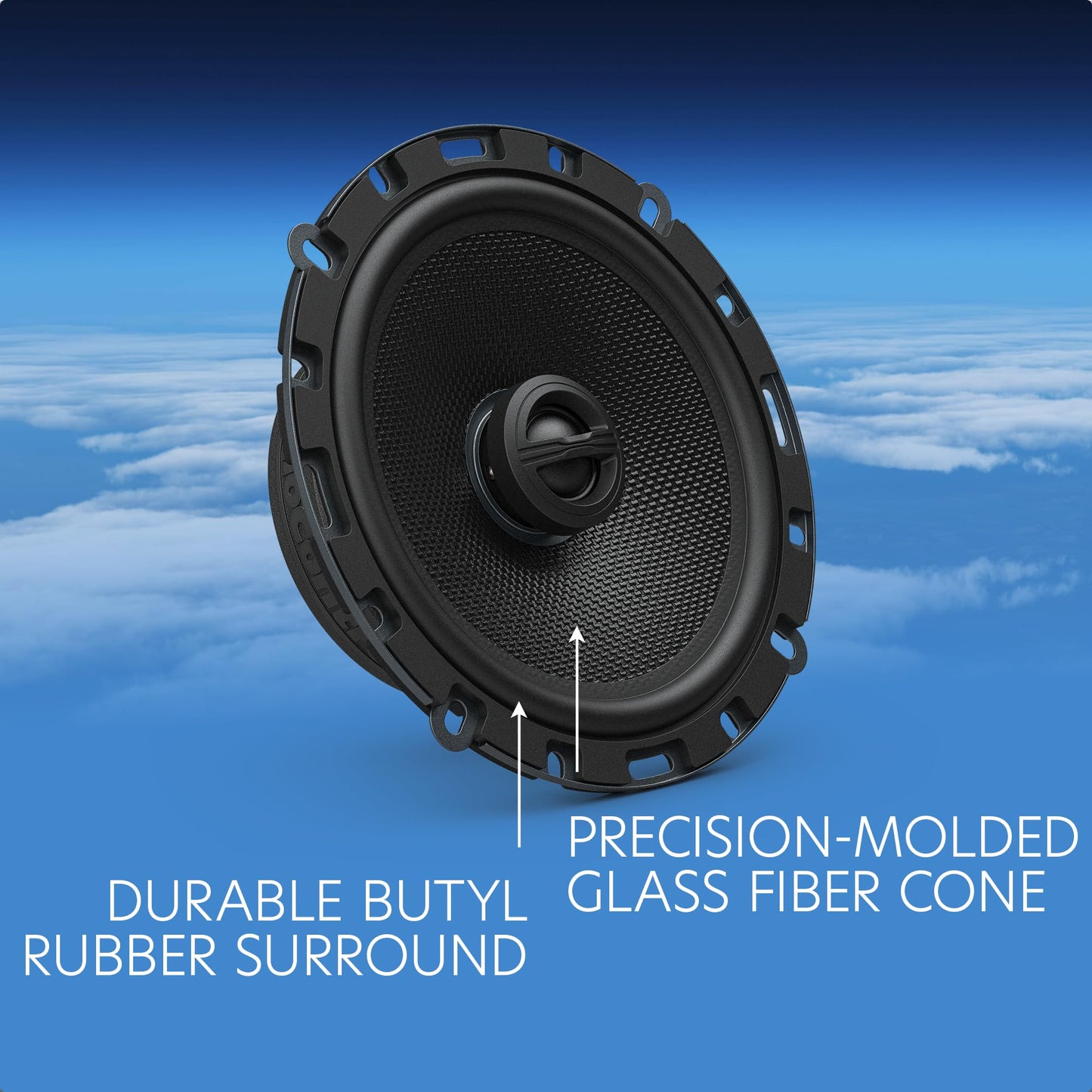 AudioControl Altitude Series Altavoces coaxiales de 6.5 pulgadas, 100 W RMS (par)