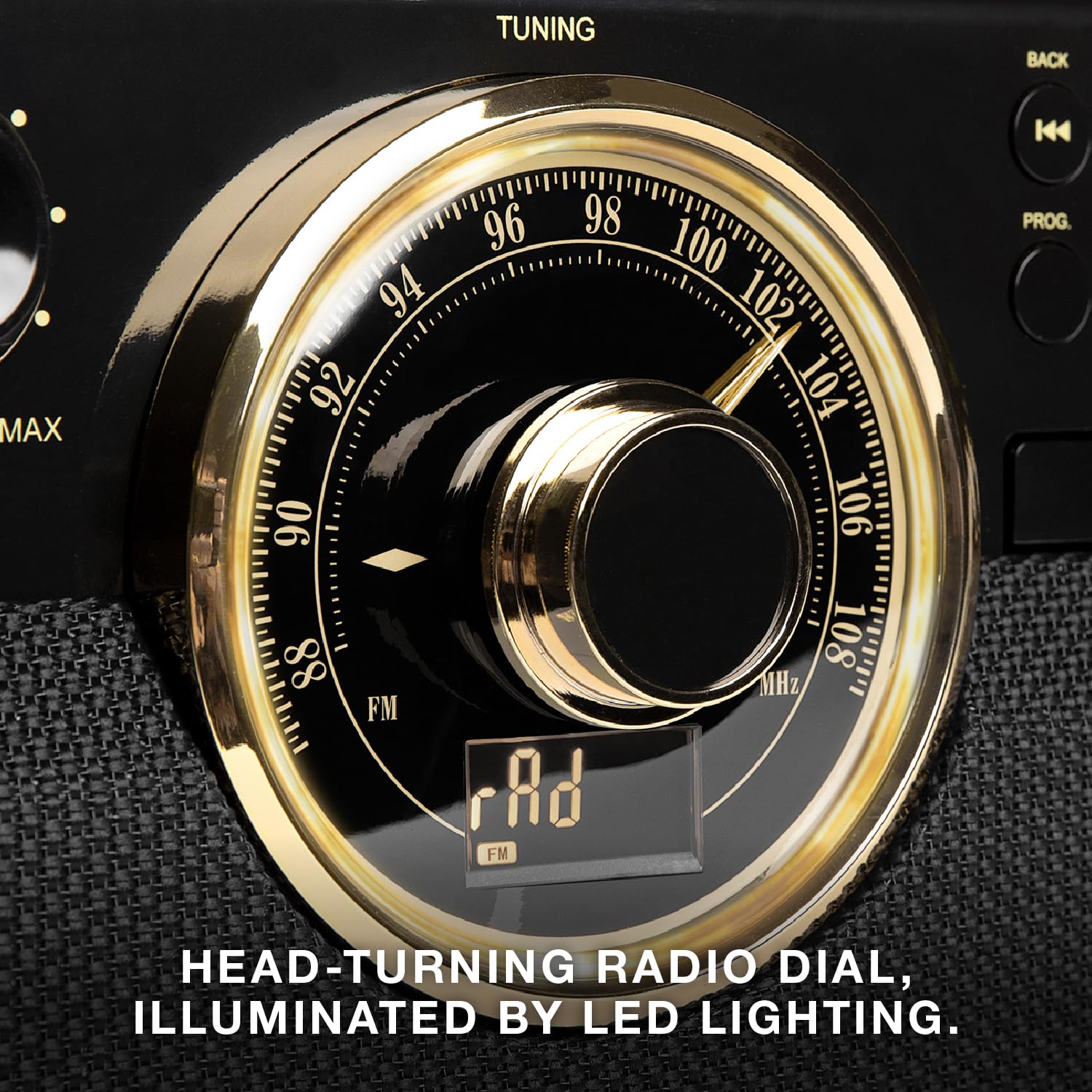 Reproductor de Discos Victrola Walnut Bluetooth para Mediados de Siglo