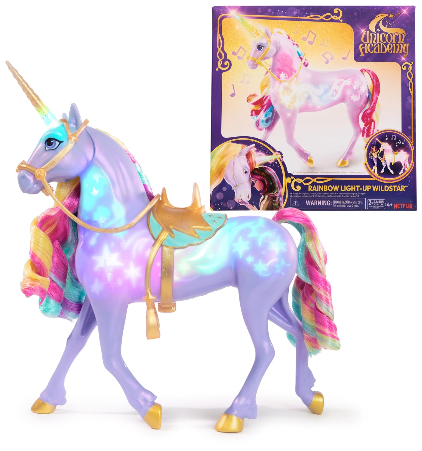 Juguete Unicornio Unicorn Academy Rainbow con Luces y Sonidos para Niñas