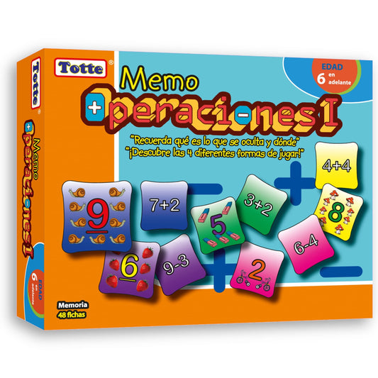 Juego Educativo de Matemáticas Totte Extra Grandes Infantiles Autocorregibles y Durables