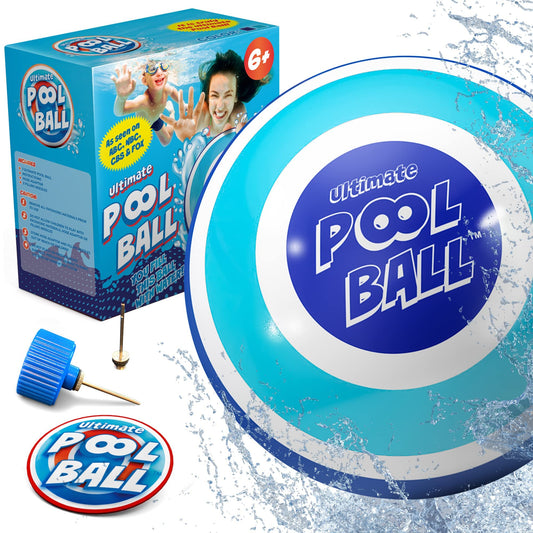 La mejor bola de la piscina: llena esta pelota con agua para jugar juegos bajo el agua: gotea de la parte inferior y pase bajo el agua para la diversión sin fin: mejores accesorios y juguetes para niños de 6 a 8 +.