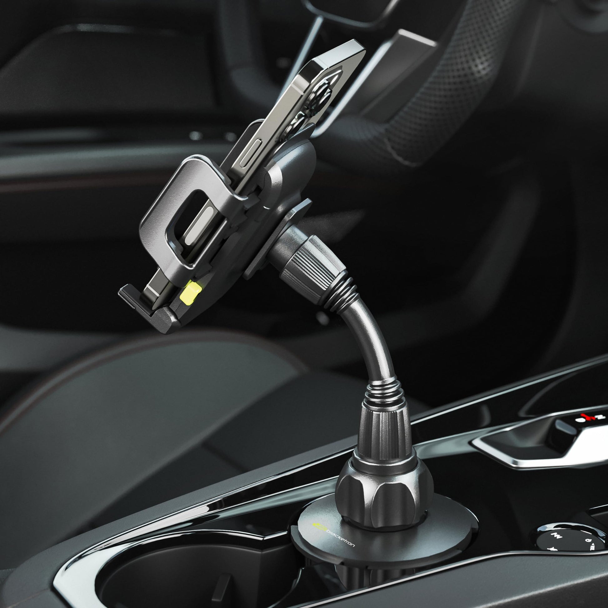 Bracketron - Soporte Universal para Coche TekGrip, Compatible con iPhone X 8 Plus 7 SE 6S 6 5S 5 Samsung Galaxy S9 S8 S7 S6 S5 Note Google Pixel 2 XL LG Nexus Sony Nokia BT1-661-2, Negro