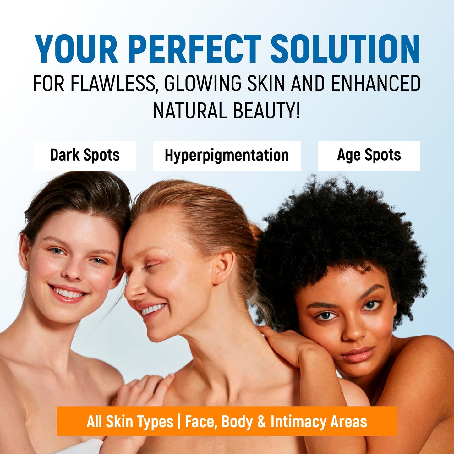 Dark Spot Remover for Face and Body - 43% Active Ingredients Blend with Vitamin C, Niacinamide, Collagen - Skin Lightening Cream for Women and Men - Dark Spot Corrector - Brightening Cream