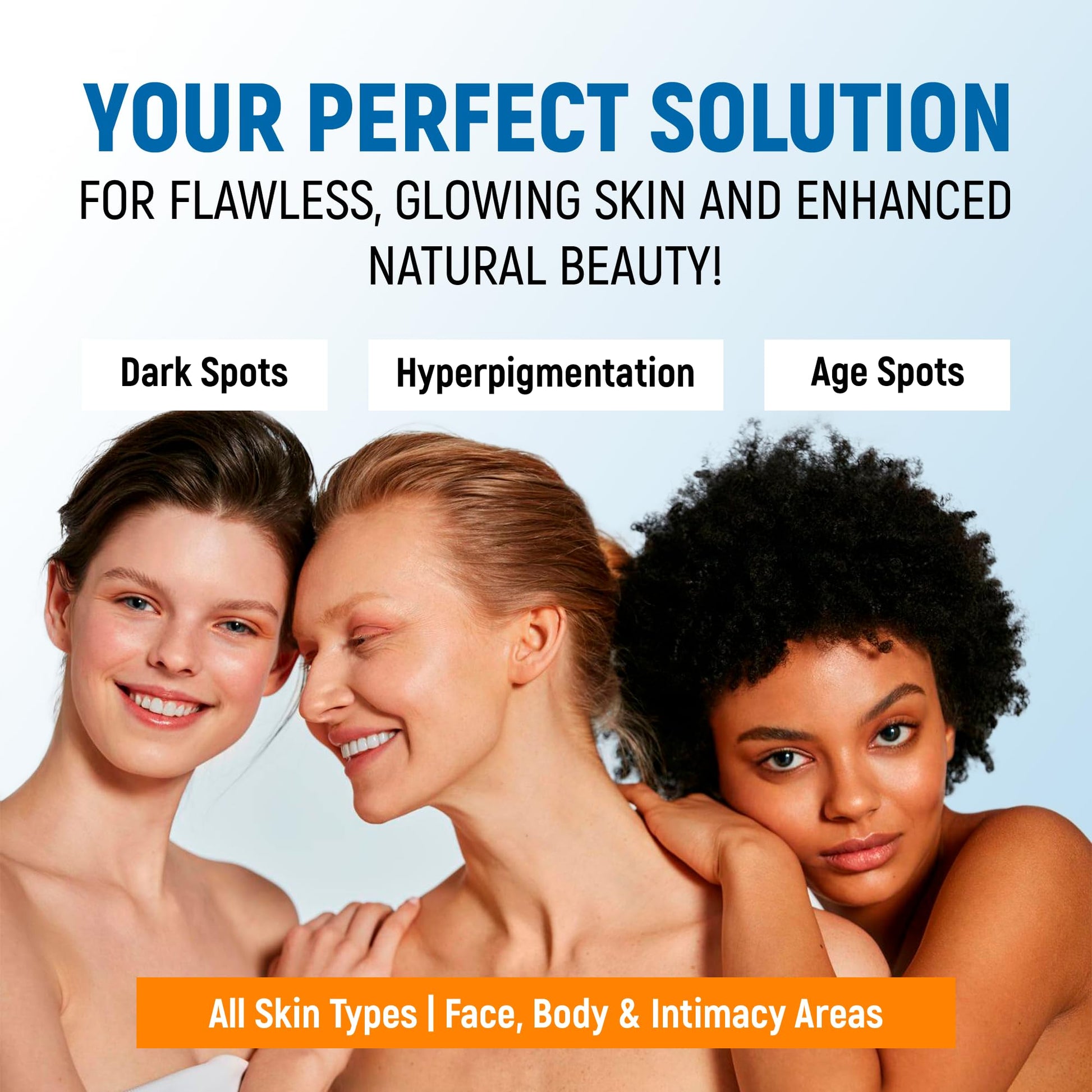 Dark Spot Remover for Face and Body - 43% Active Ingredients Blend with Vitamin C, Niacinamide, Collagen - Skin Lightening Cream for Women and Men - Dark Spot Corrector - Brightening Cream