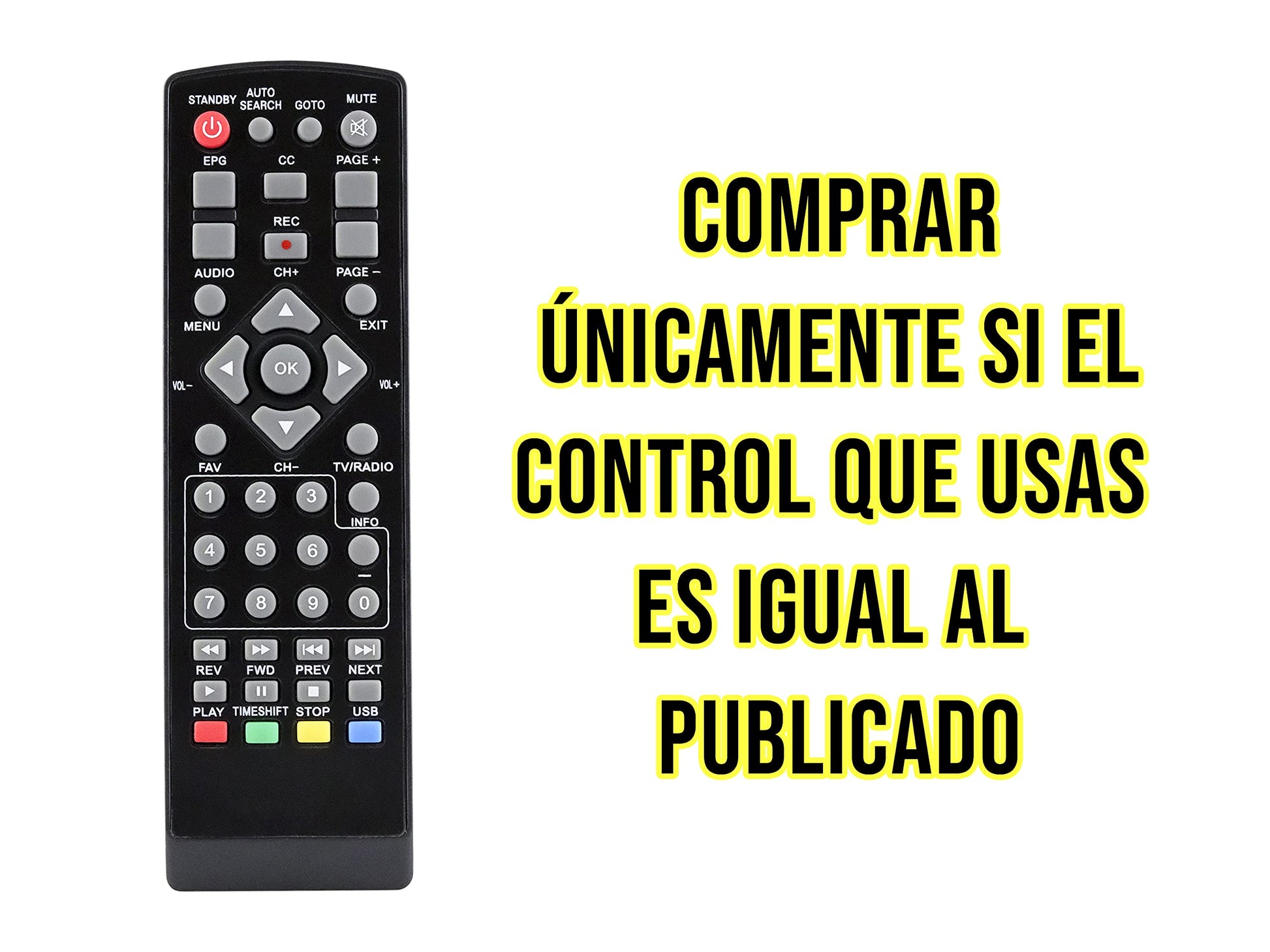 CONTROL EXPERT Control Remoto para decodificador Coby
