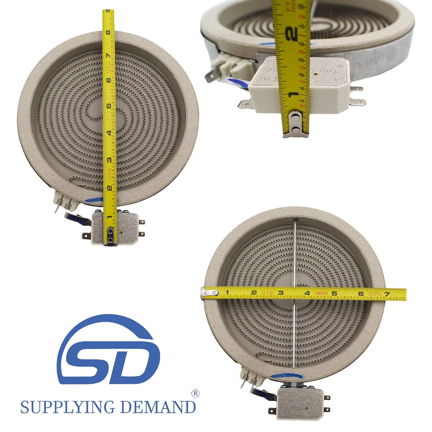 Placa de Cocina Eléctrica Supplying Demand WB30T10129 WB30T10125 Superficie Radiante 6 Pulgadas Modelo de Repuesto