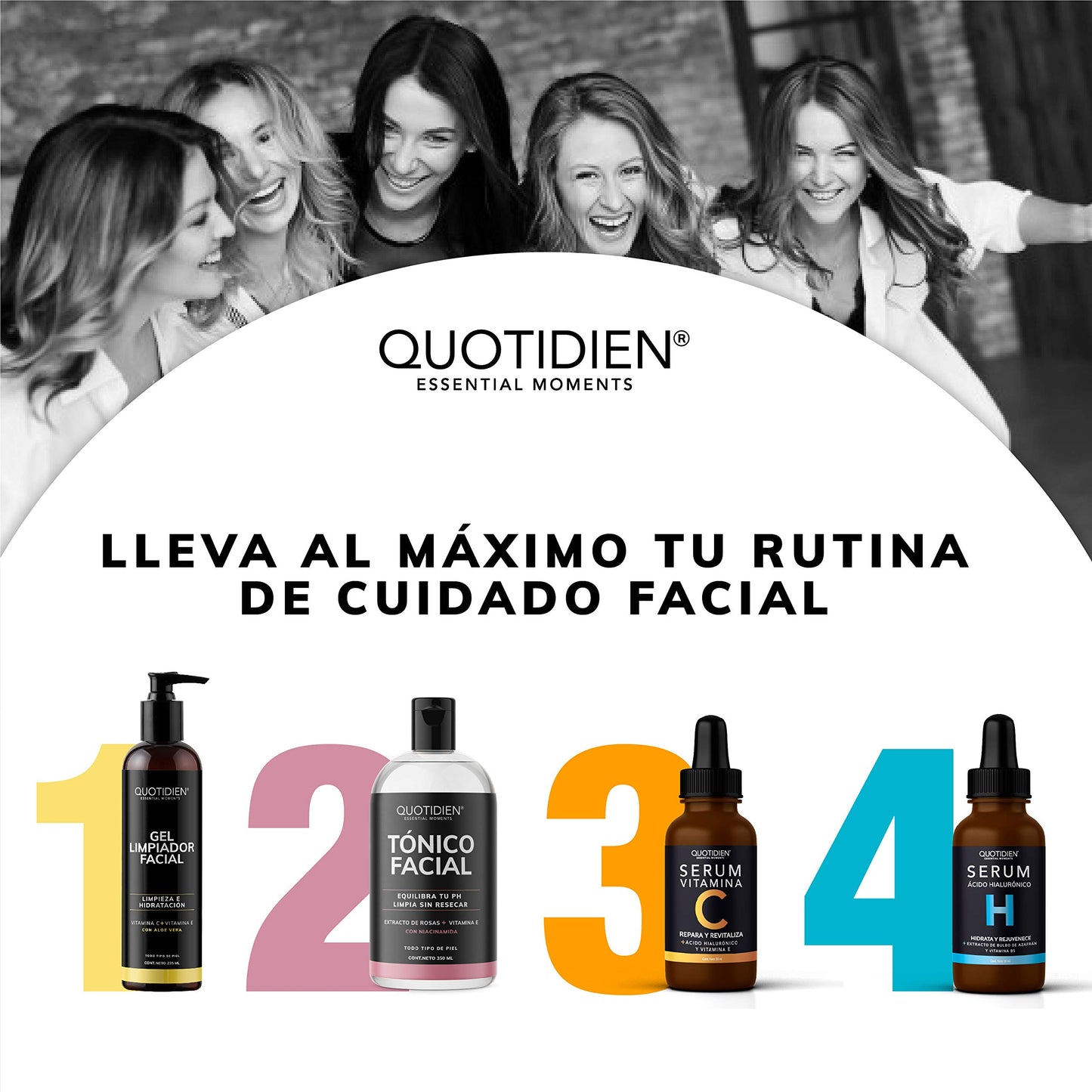 Serum Vitamina C + Ácido Hialurónico + Vitamina E | 95% Ingredientes Naturales | Skin Care | Luminosidad, Hidratación, Firmeza y Tono más Uniforme | Textura Ligera y Sin Sensación Grasosa | Suero Facial de Skincare Ideal Para Todo Tipo de Piel -30ml