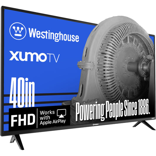 Westinghouse Smart TV de 40 pulgadas, FHD 1080P Xumo TV con control remoto por voz, televisión de visualización plana con Dolby Atmos, Blueooth, Apple AirPlay, Wi-Fi y conectividad móvil