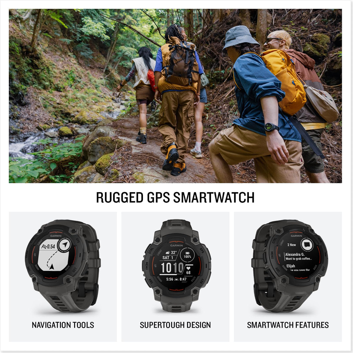 Reloj Garmin Instinct E 45 mm Negro