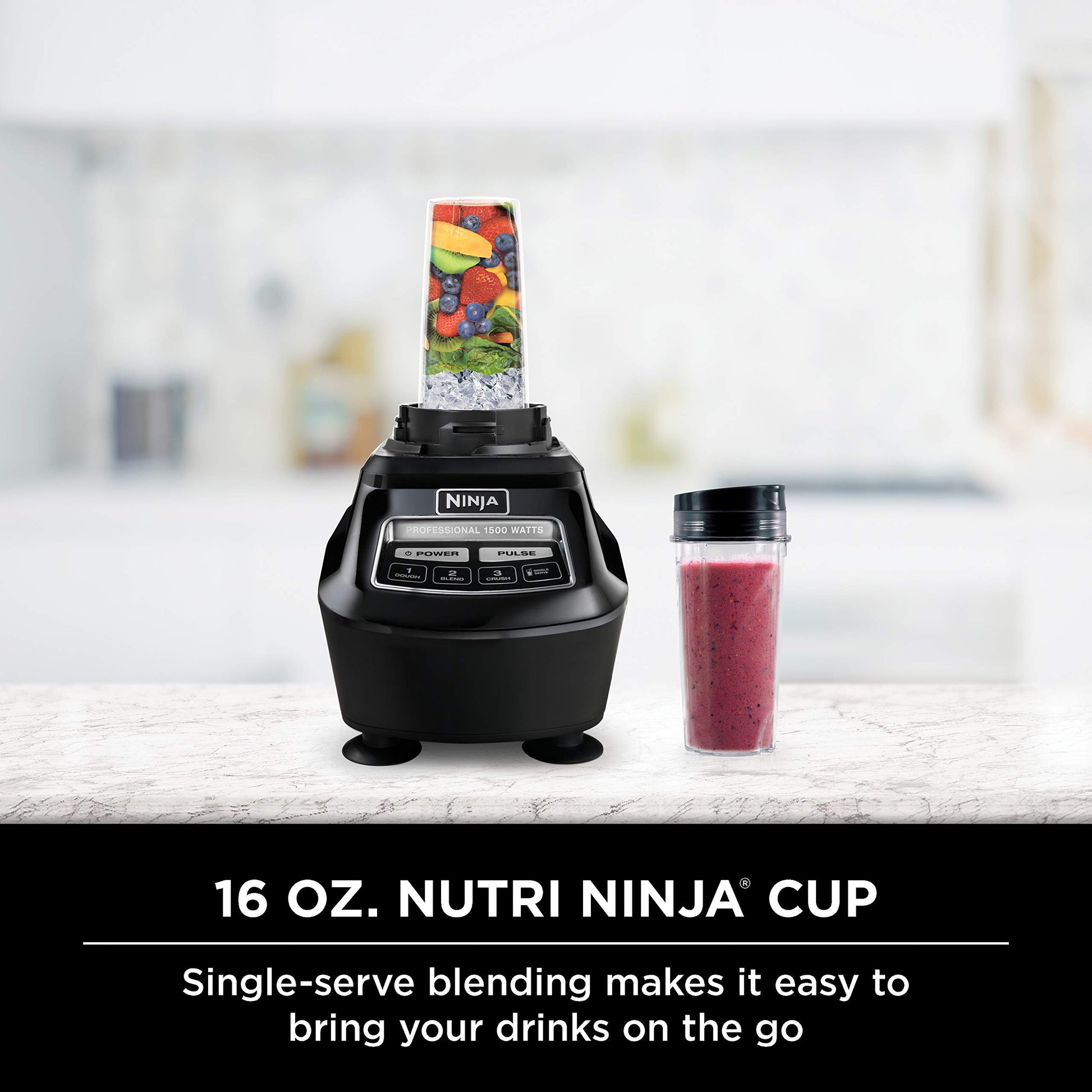 Sistema de Cocina Ninja Mega Negro con 4 Funciones y 1500 W