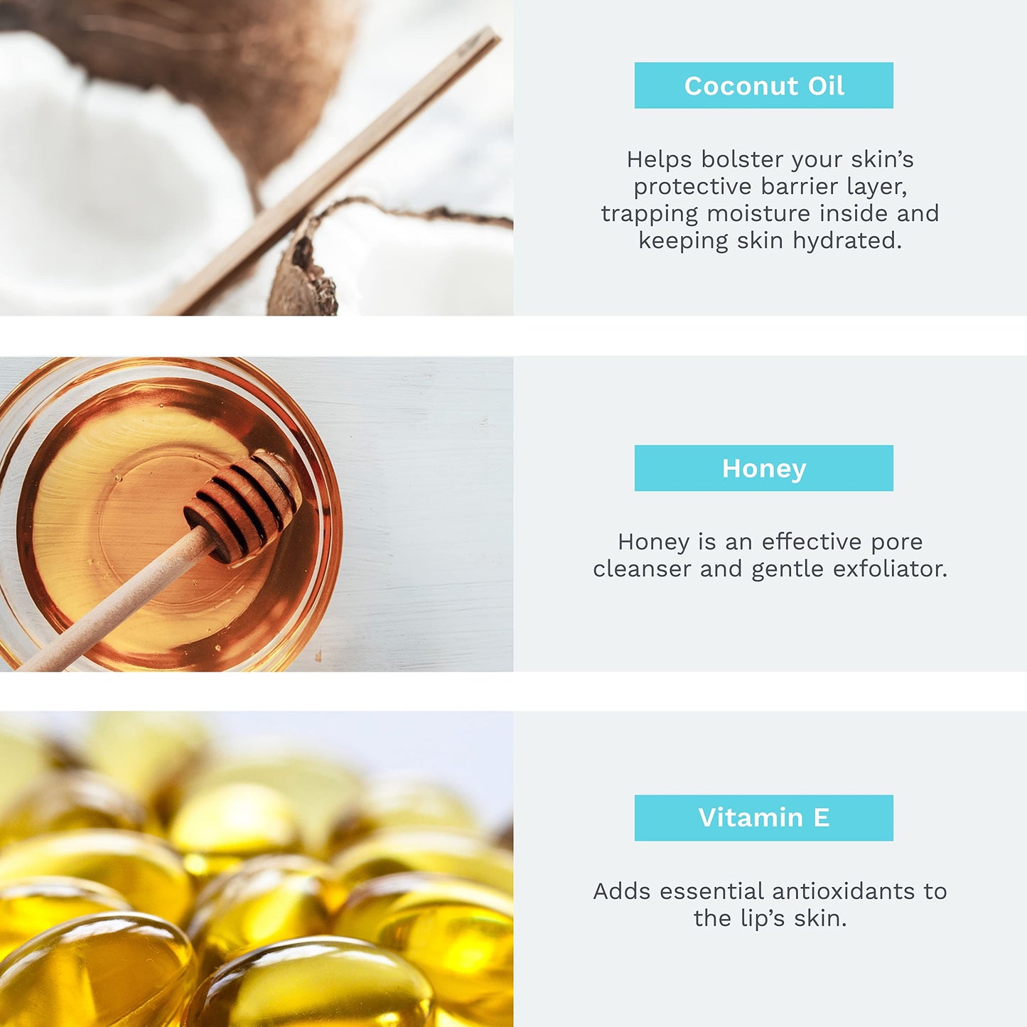 Bálsamo Labial Rebels Refinery Negro Forma de Calavera con Vitamina E y Aceites de Coco y Almendra - Pack de 3