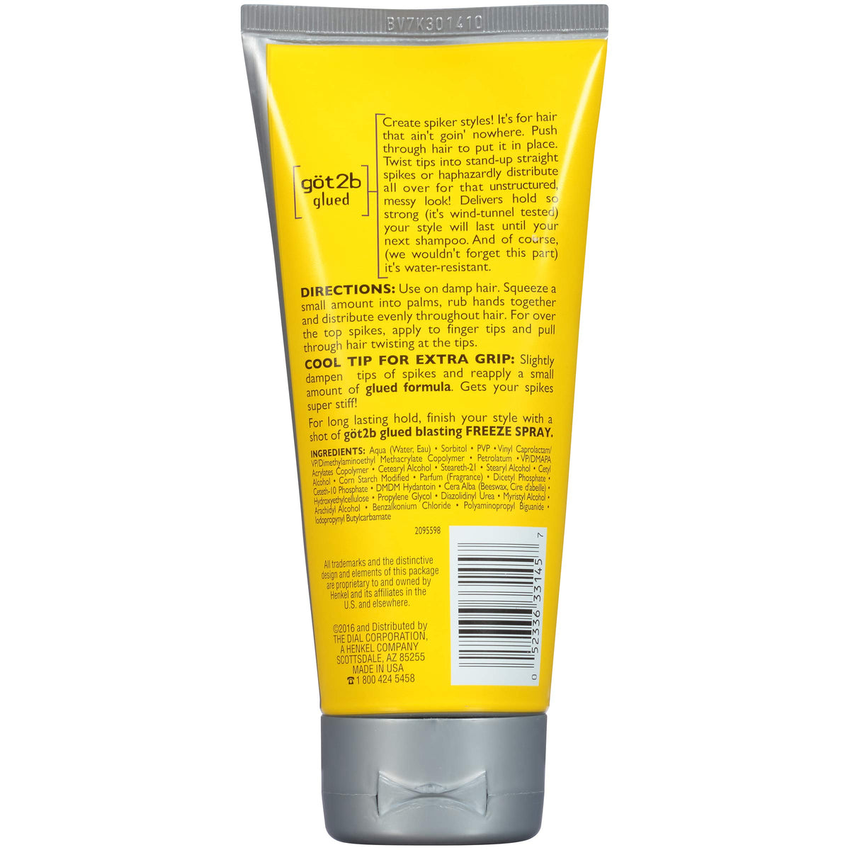 Got2b Pegado Styling Pegamento para el cabello, 6 onzas (recuento de 3)