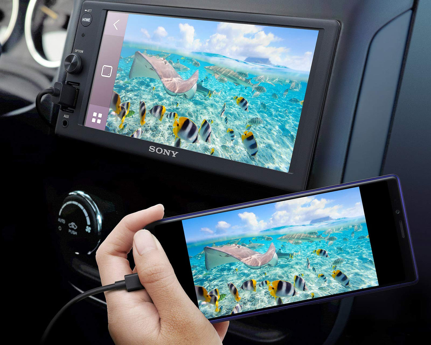 Receptor Multimedia Sony 6,2 Pulgadas Bluetooth WebLink Cast