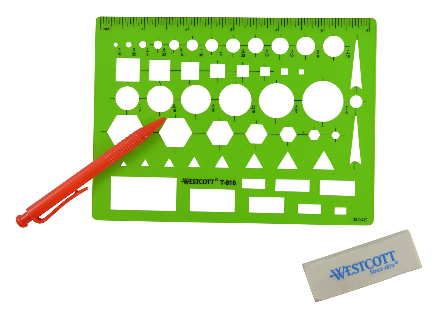 Plantilla Para Dibujo Técnico Westcott Verde