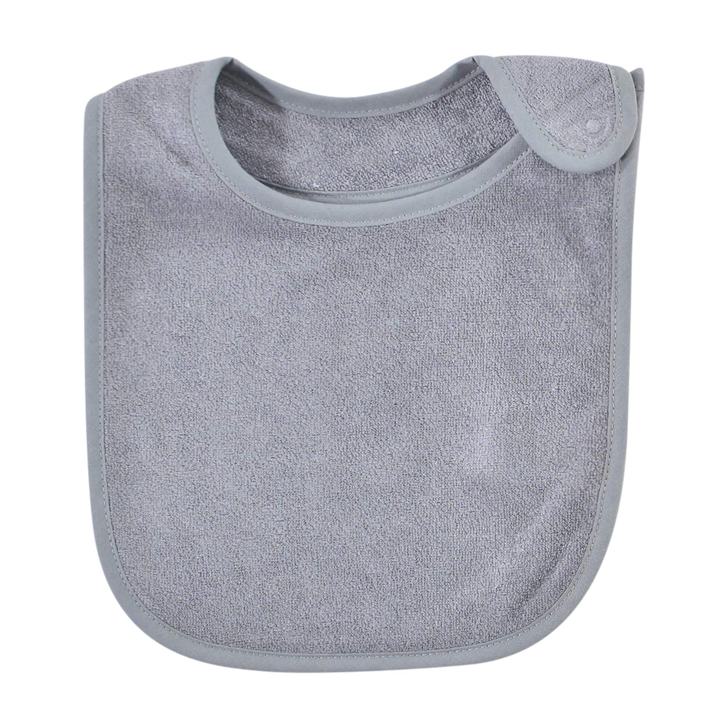 Hudson Baby - Baberos unisex de rayón de rizo de bambú, color negro, blanco, talla única