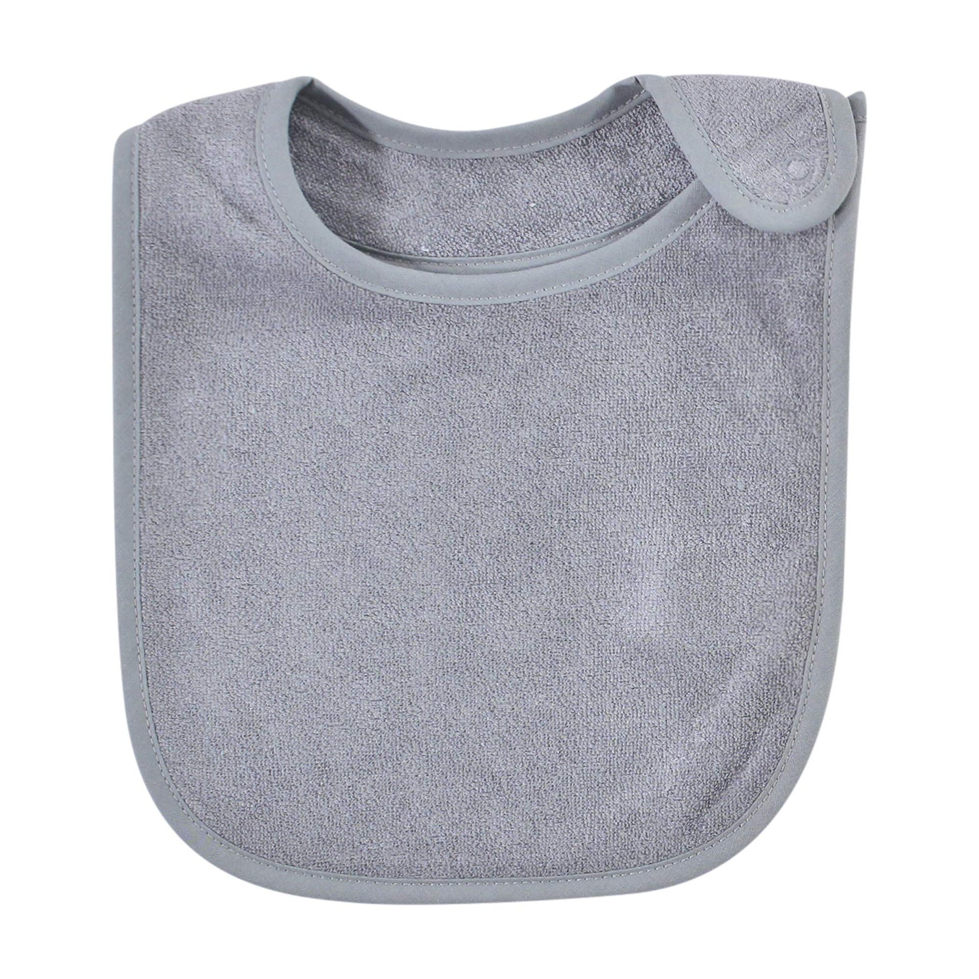Hudson Baby - Baberos unisex de rayón de rizo de bambú, color negro, blanco, talla única