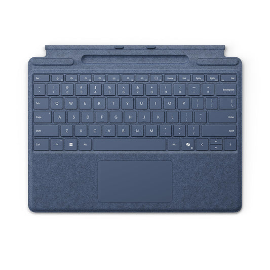 Teclado Microsoft Surface Pro zafiro Alcántara con almacenamiento de lápiz
