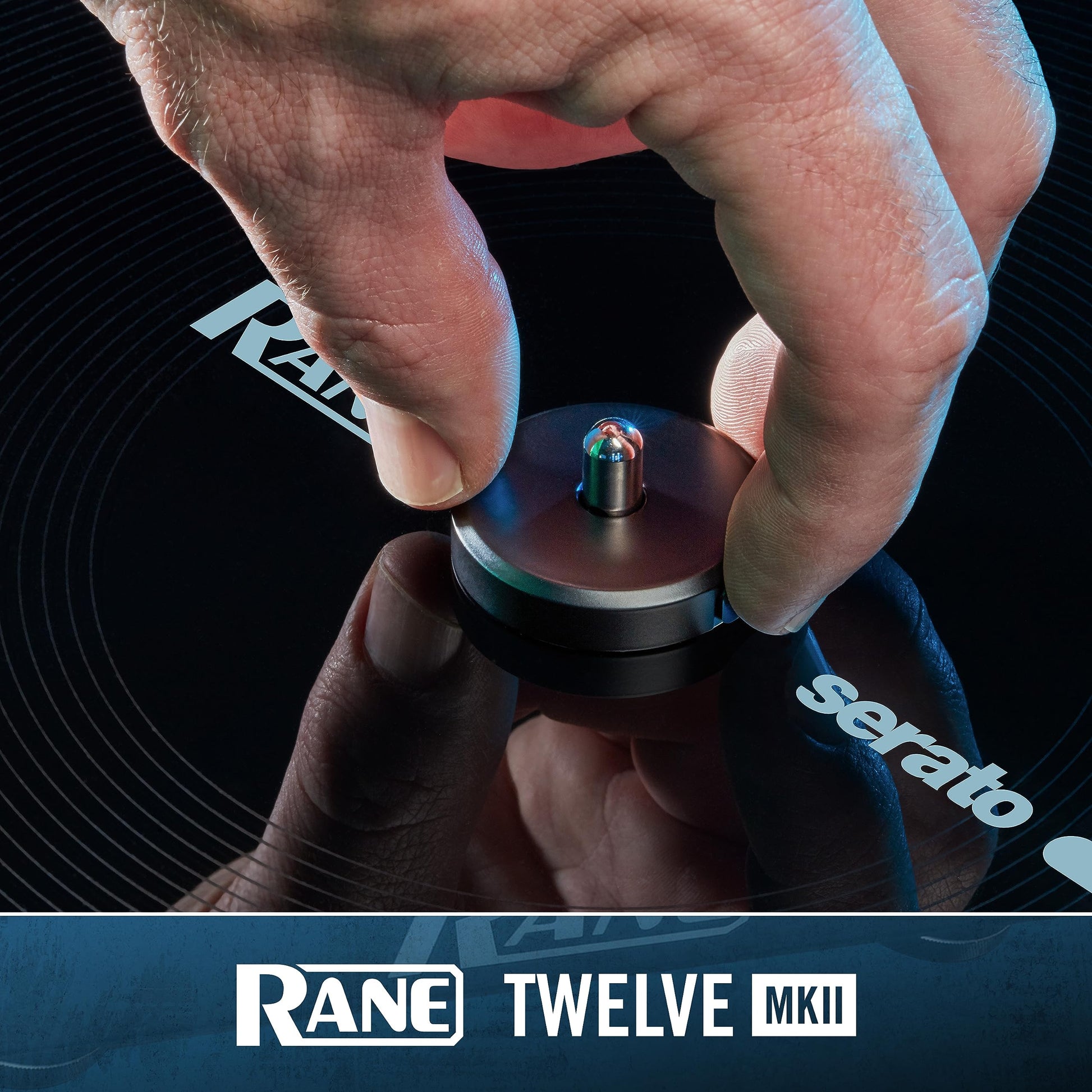 Tocadiscos DJ Rane Twelve MKII Negro con Plato Motorizado y Control USB MIDI para Traktor, Virtual DJ y Serato DJ