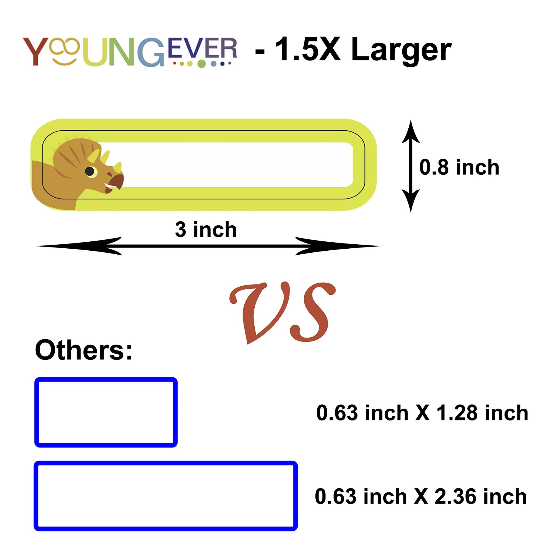 Etiquetas para Biberones Youngever Multicolor Autolaminadas con 60 Diseños Divertidos