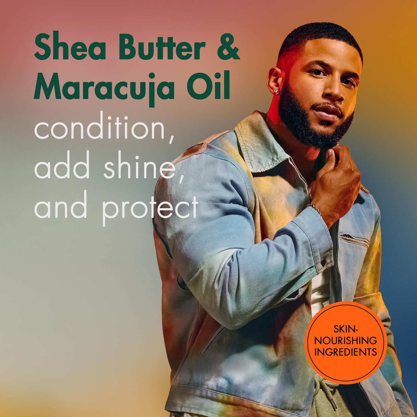 Shea Moisture Complete Beard Kit | All Natural Ingredients | Maracuja Oil & Shea Butter | Beard Balm | Beard Conditioning Oil | Beard Wash | Beard Detangler