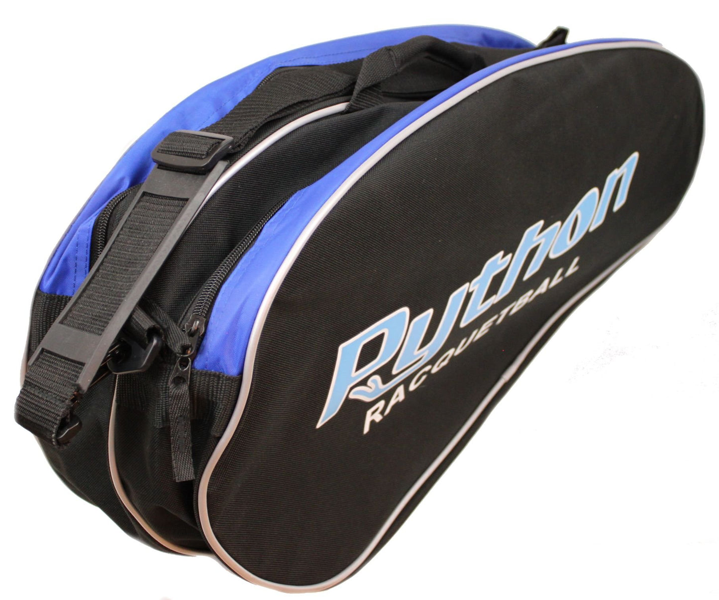 Bolsa de Racquetball Python Deluxe negro azul 3 Raquetas Serie