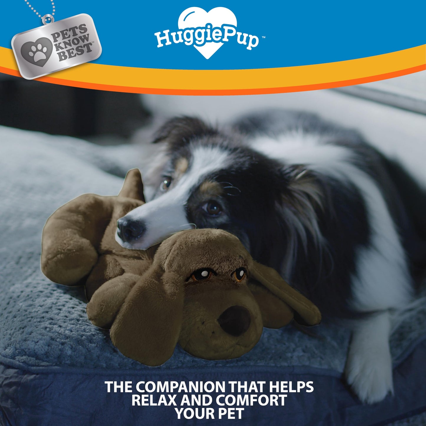 Juguete de Comportamiento HuggiePup de Pets Know Best Chocolate con Latido y Calentador para Entrenamiento en Jaula