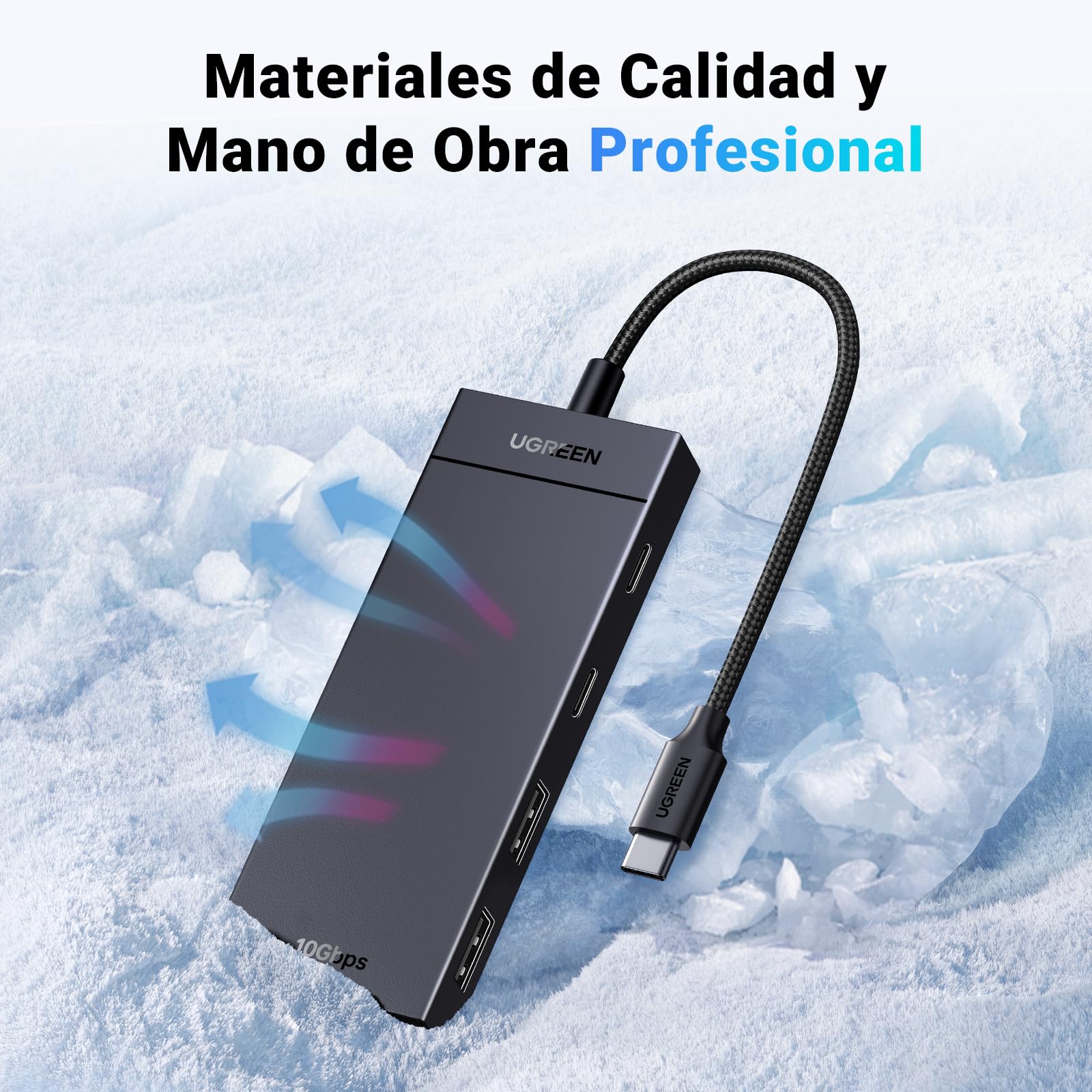 Hub USB C UGREEN 10Gbps Adaptador USB a Tipo C 4 Puertos Compatible MacBook iPad Pro Android iOS