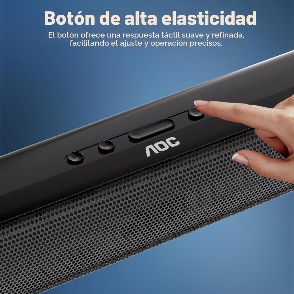 Barra de Sonido AOC ACS2410 Negro Bocina Bluetooth 30W Powerful Sound