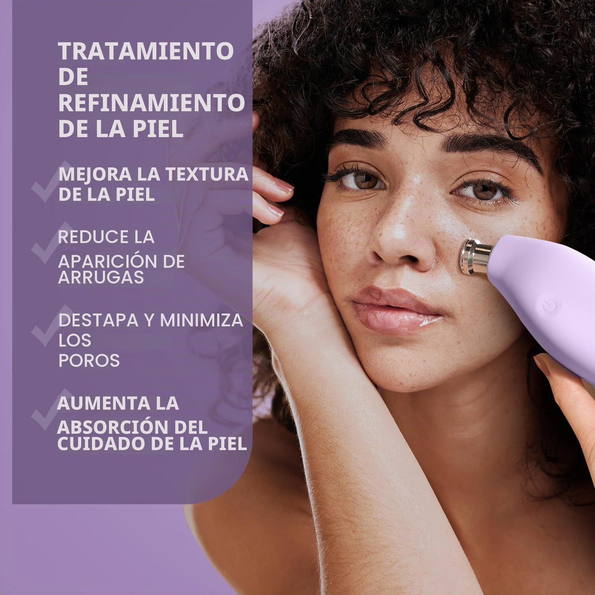 FOREO KIWI Derma– Limpiador facial electrico – Succionador puntos negros – Microdermoabrasion con punta de diamante – Eliminación granos e poros – Limpieza profunda poros