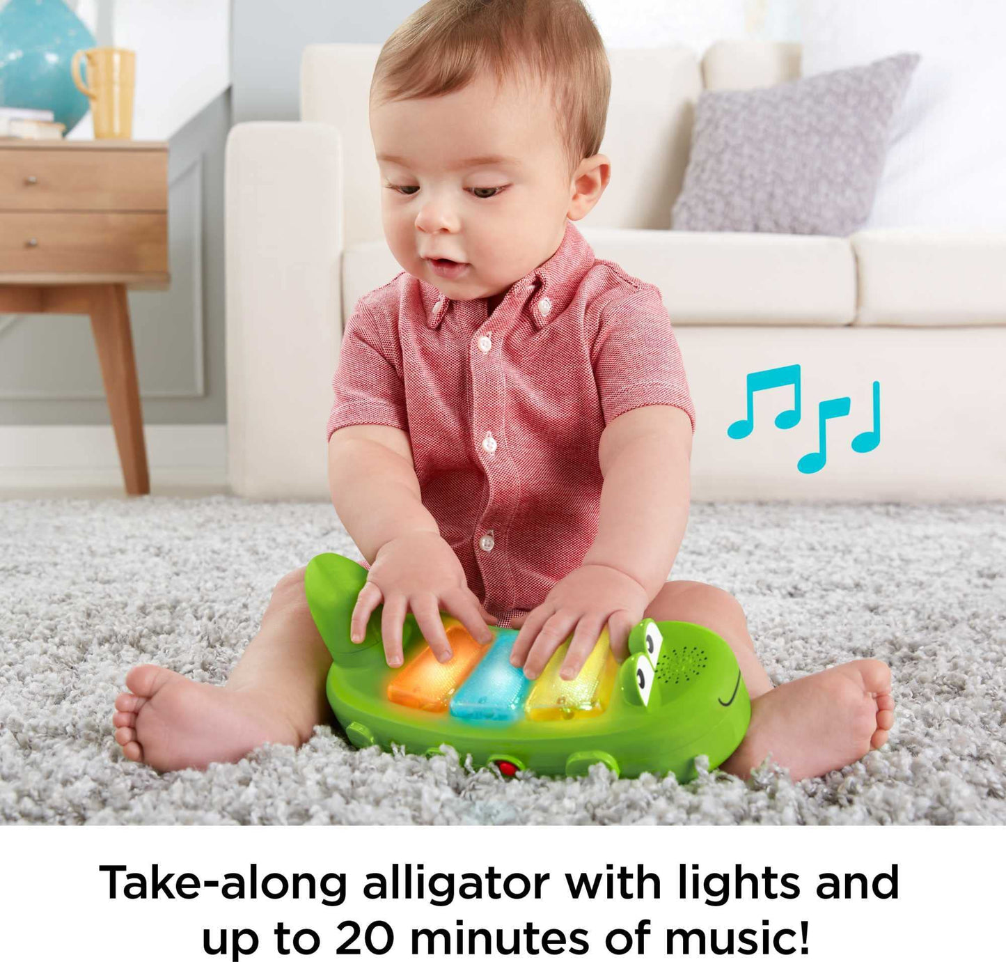 Fisher-Price - Centro de actividades 3 en 1 para sentarse a estar de pie con luces musicales y rampa en espiral, selva jazz