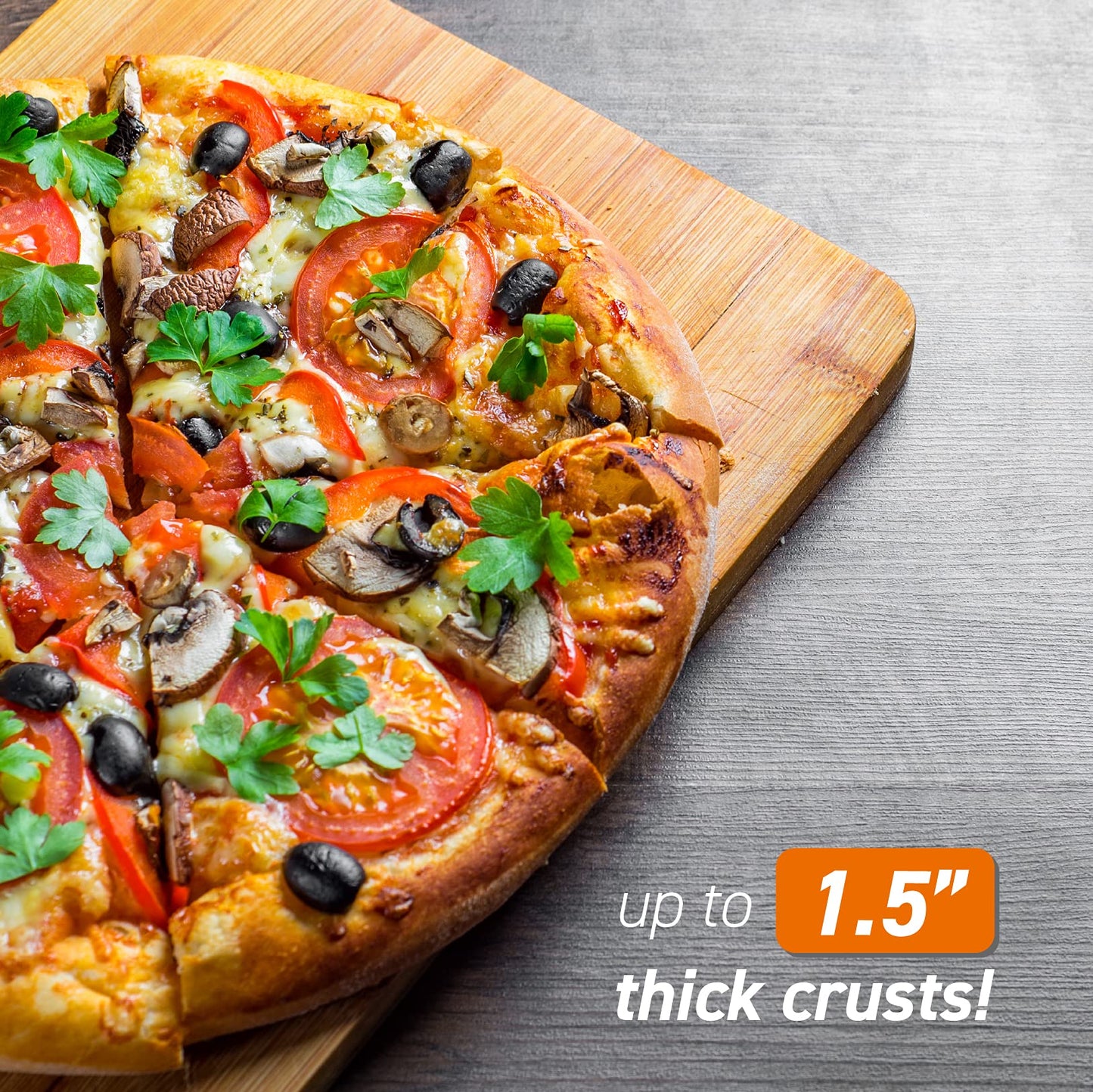 Commercial Chef CHQP12R - Pizzera para encimera de 12 pulgadas
