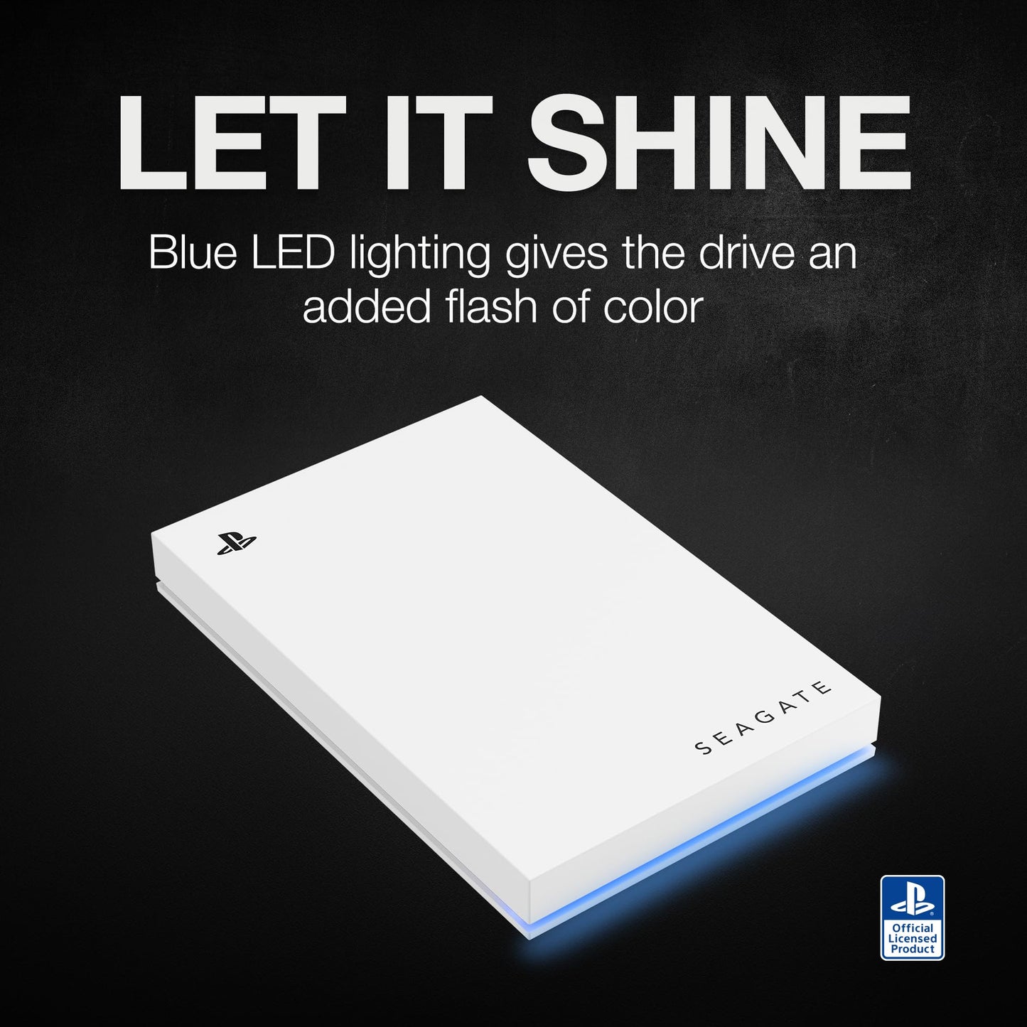 Disco Duro Externo Seagate Game Drive Azul LED Licencia Oficial para PS5 2TB USB 3.0