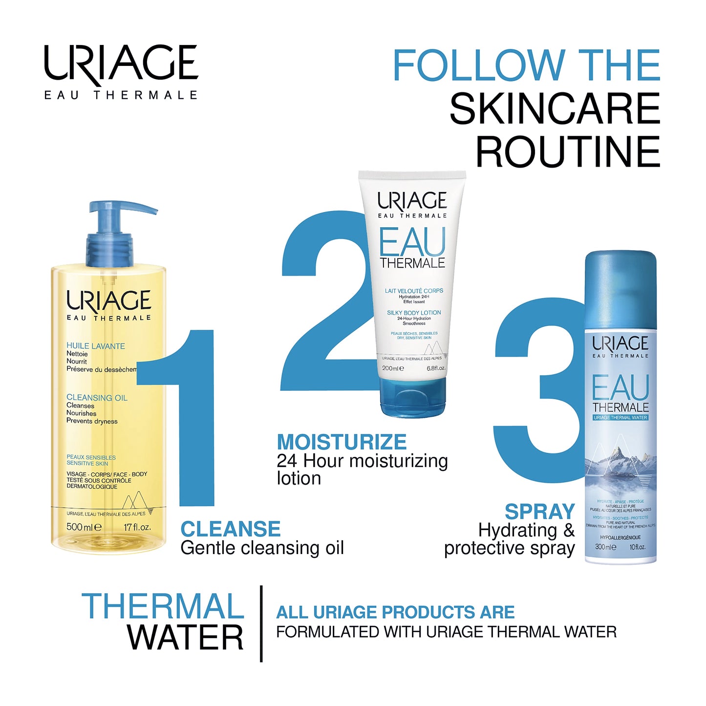 Aceite Corporal Uriage 500ml - Hidratación Intensiva - Envío Gratuito - Tienda Especializada en Dermocosmética