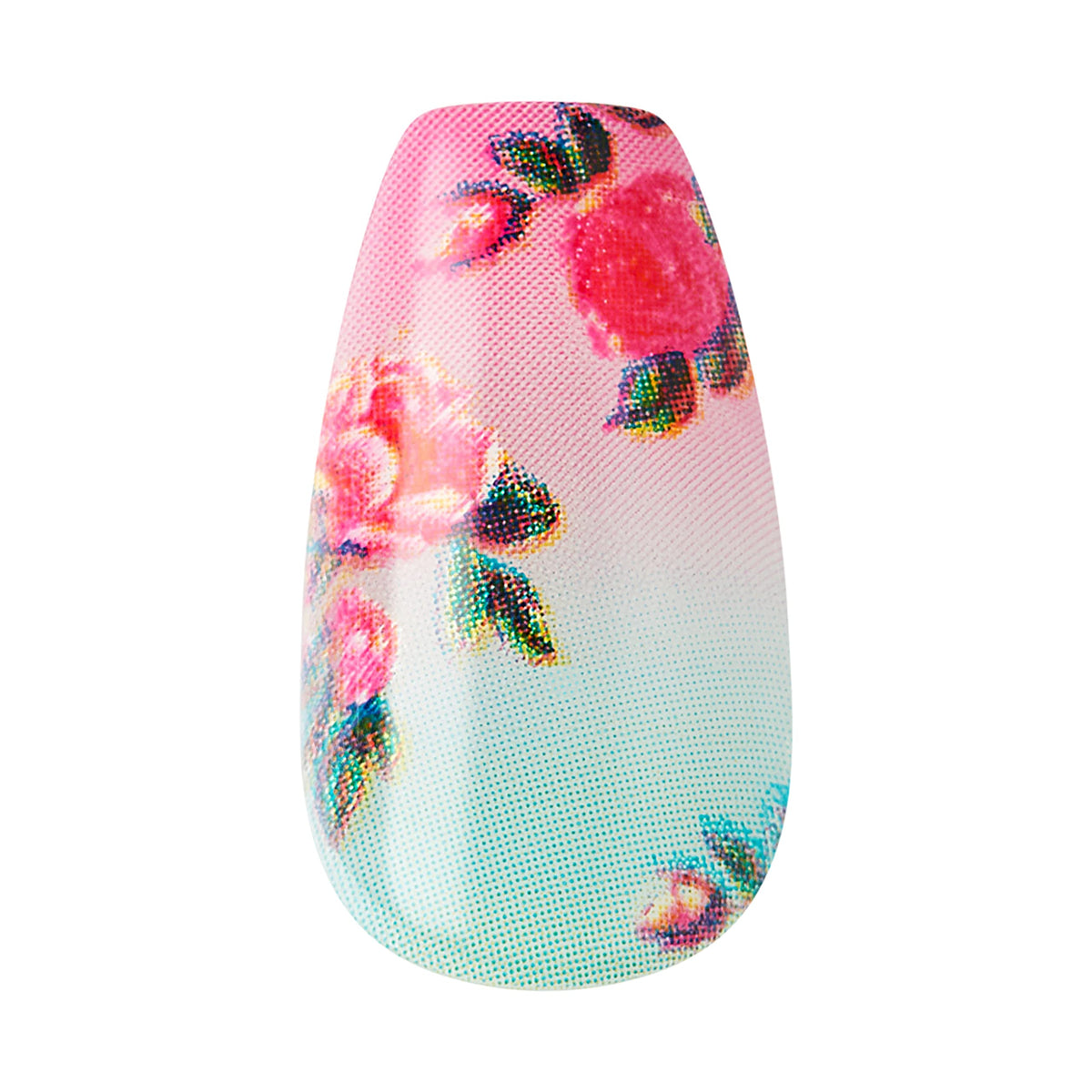 imPRESS Kiss Loveshackfancy X Press-On Manicure Edición Limitada, Estilo “Lilac Crush” Medium Coffin Purple Press-On Uñas, Incluye Almohadilla de Preparación, Mini Lima de Uñas, Palo de Cutícula y 30